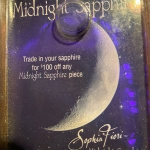 Sophia Fiori 1ct midnight sapphire NEW